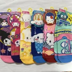 【新品】 サンリオ　キャラクター　レディース　ソックス/靴下　6点セット　②