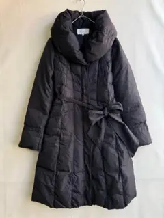 PECA ペカ　レディース　ダウンコート　9 ブラック　美シルエット　Aライン