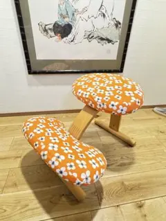 【美品】Rybo Balans EASY バランスチェア 金ロゴ カバー付