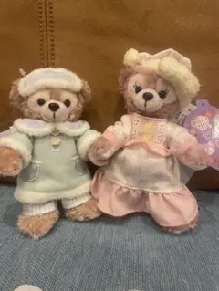 ディズニー シー ダッフィー フレンズ ダッフィーとシェリーメイぬいぐるみバッジ