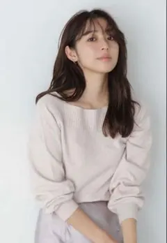 NATURAL BEAUTY BASICＦＯＸ混ジェントリーシリーズボートネック