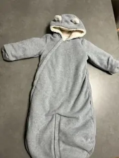 GAP グレー フード付きロンパース