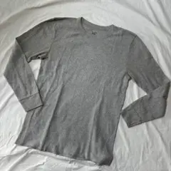 Ｚ*Ｚ様 海外古着 サーマル ロンT ロングTシャツ Tシャツ グレー 長袖 カ