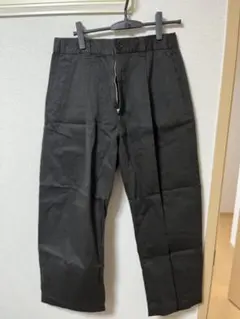 WYM LIDNM テーパードワイドパンツ ブラック