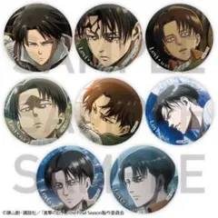 進撃の巨人Re:lightingリヴァイBirthday 缶バッジ BOX