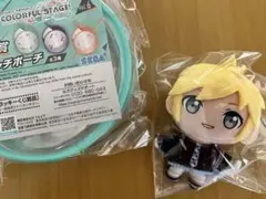 プロセカ　鏡音レン　ぷちぬいマスコット＆マルチポーチ２点セット