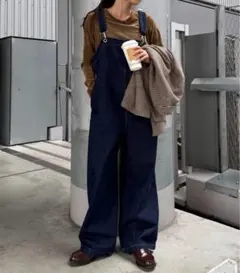美品✨WILLOW ウィロー デニムサロペット インディゴ - メルカリ