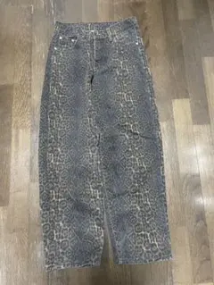 レオパード柄ジーンズ ヒョウ柄 デニム