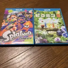 WiiU スプラトゥーン ピクミン3 2本セット