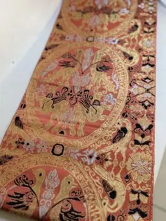 S26 京都西陣織 正絹 双鳥紋様袋帯 和装着物