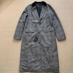 未使用 タグ付き emoda グレンチェックコート  moussy MURUA