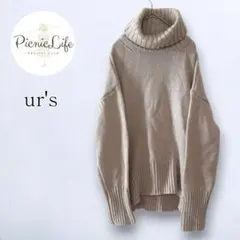 美品【ユアーズ】星玲奈コラボ タートルネックオーバーニットプルオーバー セーター