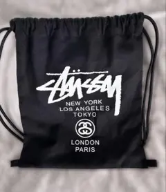 STUSSY ナップサック ブラックバック　リュックのサムネイル