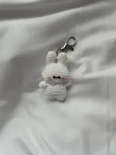 ミニあみぐるみキーホルダー うさぎ