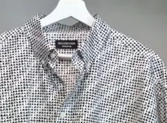 BALENCIAGA バレンシアガ ロゴ総柄 長袖シャツ 34 正規品のサムネイル