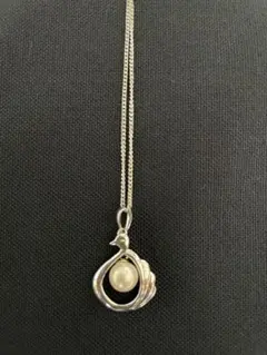 シルバー パール ネックレス