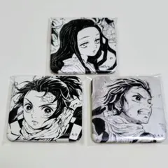 鬼滅の刃 ダイニングお楽しみくじ 台本表紙イラストスクエア缶バッジ 炭治郎禰豆子