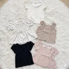 女の子トップス5点セット 夏服 80サイズ まとめ売りbirthday 西松屋