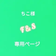 ちこ様専用ページです