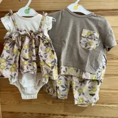 子供服　ロンパース 70 cm とTシャツセット 100cm