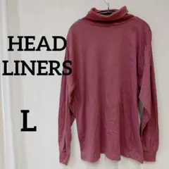 美品✨HEADLINERS タートルネック【L】ワインレッド 長袖