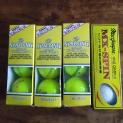 SPALDING トータルコンペボール4個とマグレガーMX-SPINボール