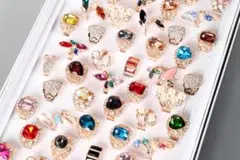 [25] レディースファッションリング 50点 指輪 女性 アクセサリー Nb6