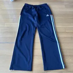 adidas 黒 ジャージパンツ L