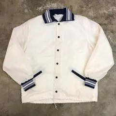 古着 80-90s ナイロンジャケット スタジャン ホワイト L USA製