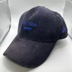 ◆5931 New Era コーデュロイ ベースボールキャップ ネイビー