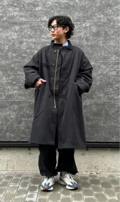 BEAMS　モッズコート 黒