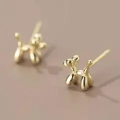 バルーンドッグ ピアス ゴールド 犬 韓国 Y2K 個性派