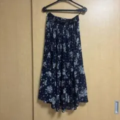 ネイビー 花柄 M