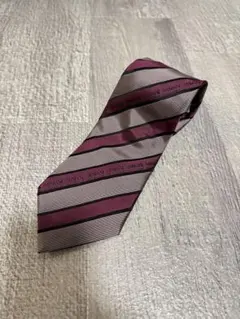 【美品】ARMANI COLLEZIONI ネクタイ ストライプ シルク調 高級のサムネイル