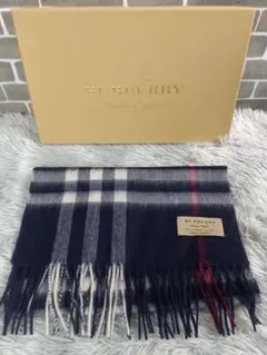 【新品未使用に近い】BURBERRY LONDON✴︎カシミヤ100%マフラー