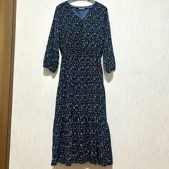 Honeys GLACIER 花柄ロングワンピース