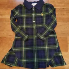 Ralph Lauren ベビー長袖 ワンピース 18M チェック柄