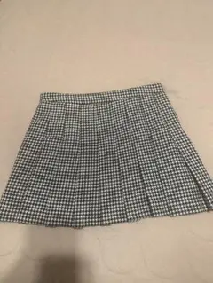 Zara ハウンドトゥース プリーツスカート EU M