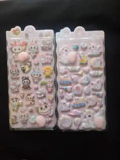 おしりシールボンボンドロップシール3Dシールぷくぷくシール