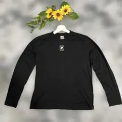 courreges Tシャツ　長袖　レディース　ワンポイント　ブラック　XL