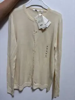 n*❁様 新品未使用！エクストラファインメリノクルーネックカーディガン M