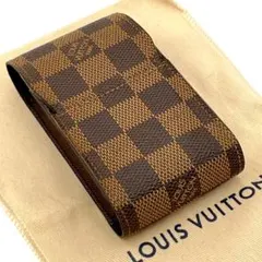 【極美品】ルイヴィトン ダミエエべヌ エテュイ シガレットケース 小物入れ