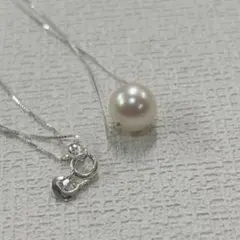 TASAKI タサキ シルバー 一粒パール 真珠 フルーツ チェリー 