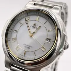 アクアスキュータム Aquascutum シチズンコラボ エコドライブ電波時計