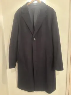 ユニクロ　カシミヤブラックチェスターコート
