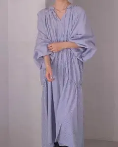 美品♡AKTE♡ボリュームスリーブコットンワンピース♡
