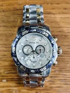 INVICTA クォーツ腕時計 インビクタ シルバー クロノグラフ A22 - メルカリ