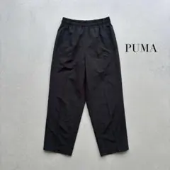 PUMA プーマ トラックパンツ ジャージ ブラック×ネイビーライン XS