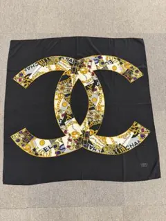 CHANEL シルク スカーフ 大判 イタリア製 チェーン柄 シャネル/シルクスカーフ 【チェーン柄】 – セレブブランド