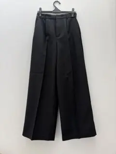 美品　コムサイズム　ワイドパンツ ブラック